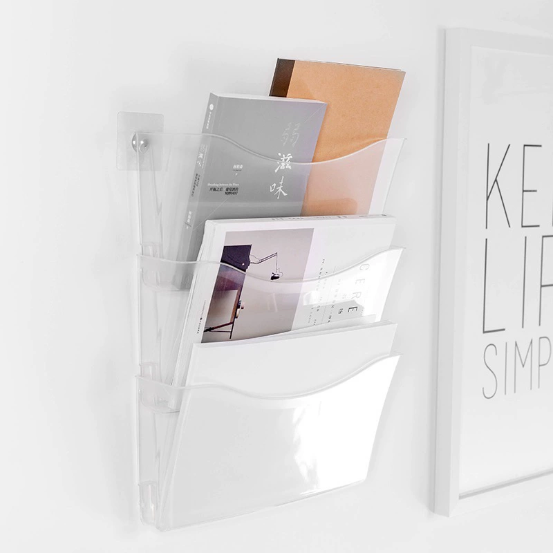 Wall folder for documents, storage box, storage system