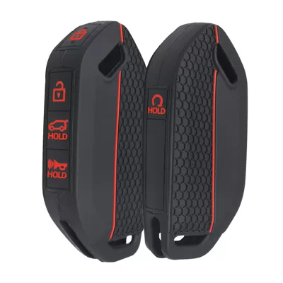 For new Kia key set Static Rod/Key Bag - black-red