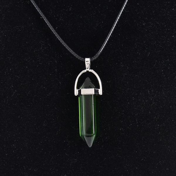 Dark green glass (non -natural)