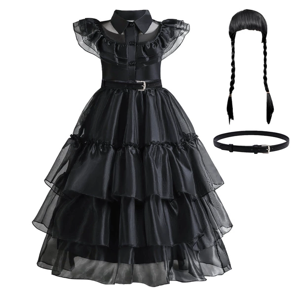 Skirt+belt+wig