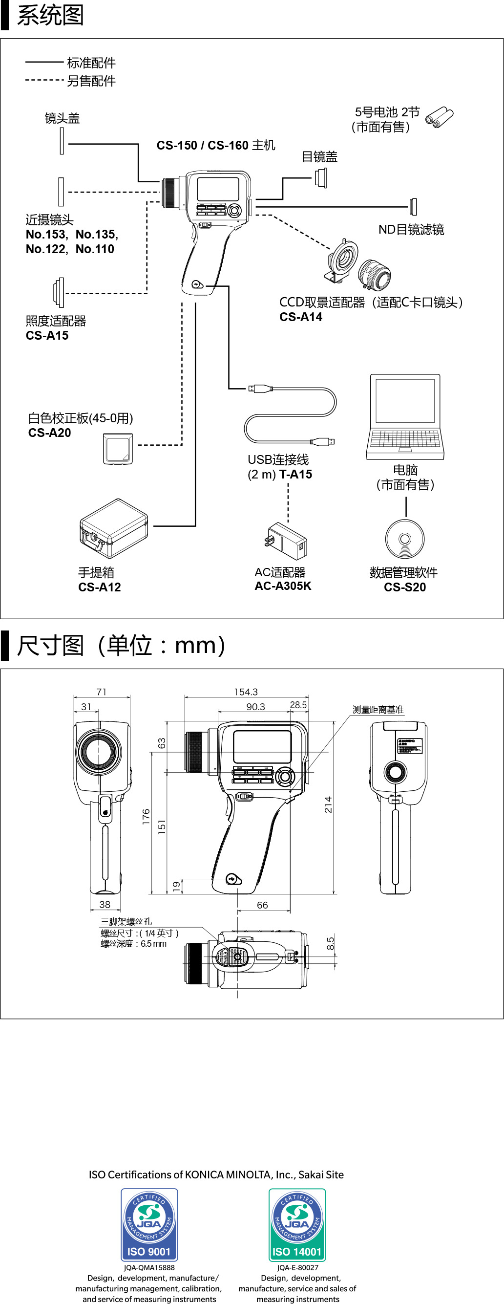 美能達MINOLTA色彩亮度計