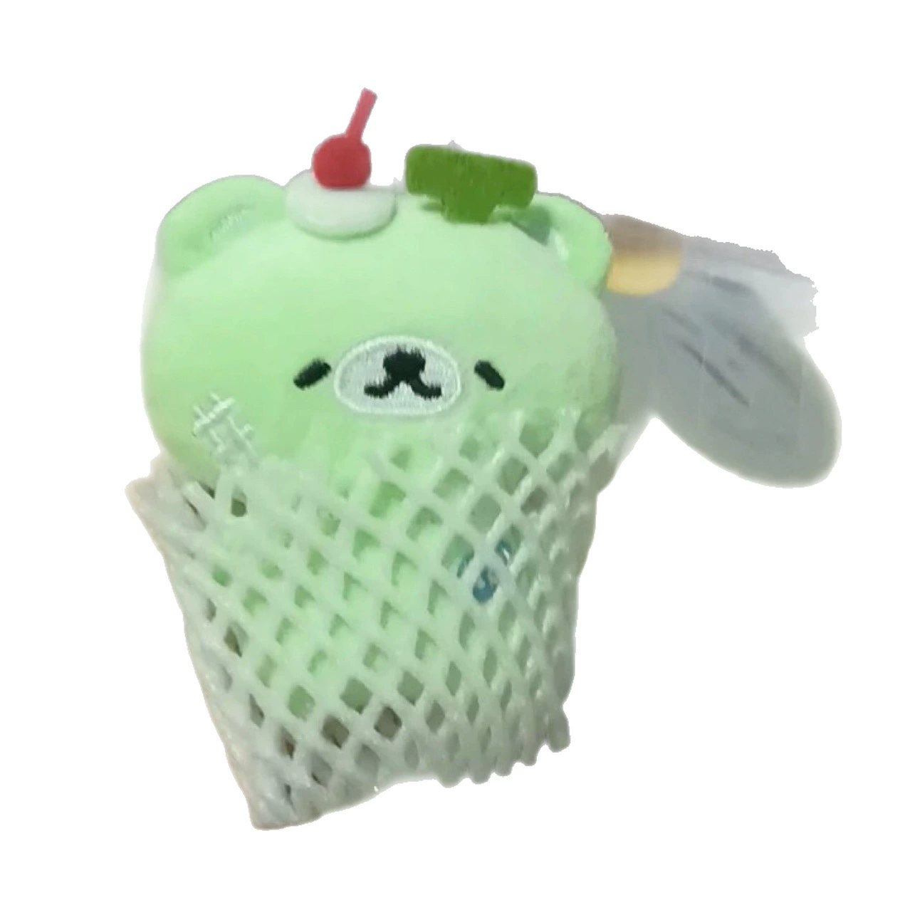 Плюшевая брелок-игрушка Honey Melon Bear, 12×8×8 см, мягкий кулон с клипсой