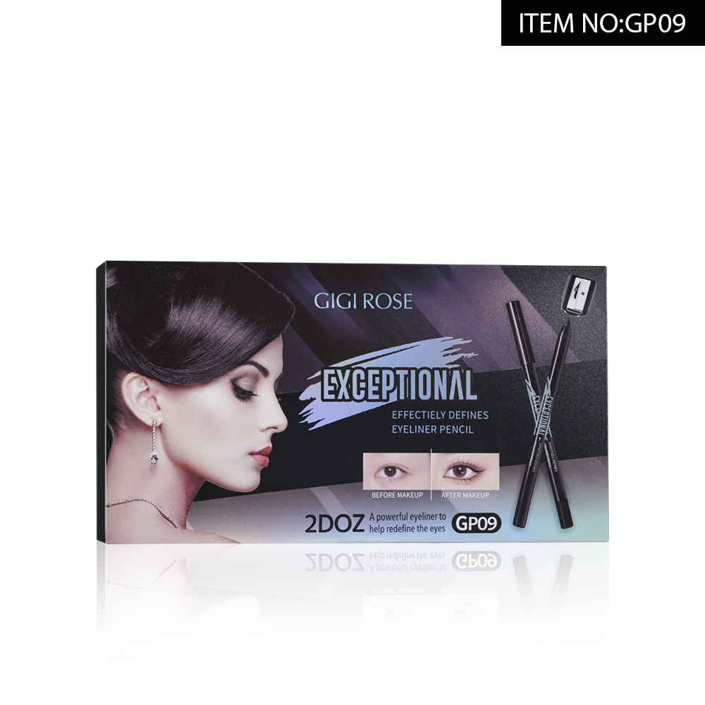 GIGIROSE small plastic stem eyeliner pen has a rich color, dries quickly, is water-resistant, sweat-resistant and not easy to smudge undefined