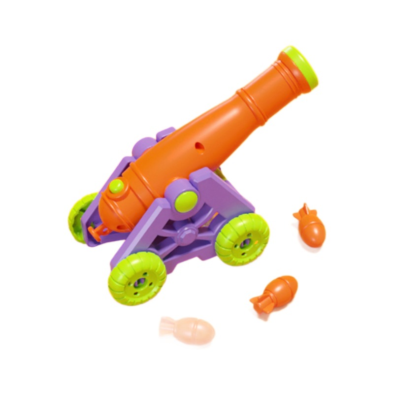 Cañón de rábanos de gravedad presionar eyección 3D explosión de sonido creativo desprimir niños juguetes de puzzle caseros