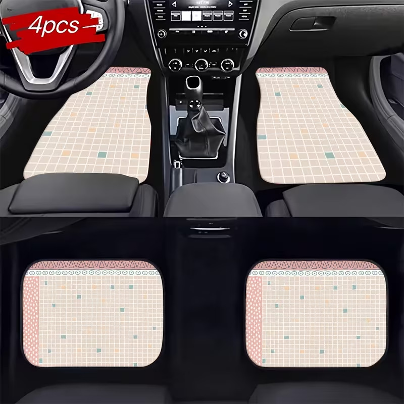 Cross-Border Minimalist Car Interior Floor Mats, Thickened Dirt-Resistant and Scratch-Resistant Mats, Easy to Care For, Can Be Cut, Wholesale and Dropshipping Available