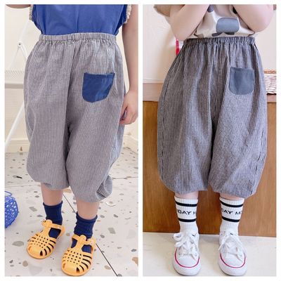 2021夏季童装新品 女童韩版七分裤休闲裤夏装儿童防蚊裤 21307|ru