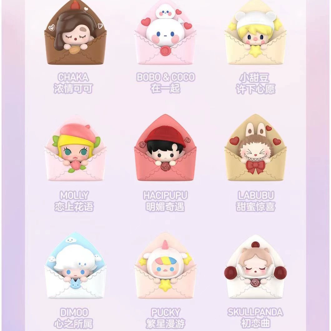 Bubble Mate Pop Bean Love Letter — серия Moe Mergena, кукла Bubble Mart Meng Glore, подарочная слепая коробка