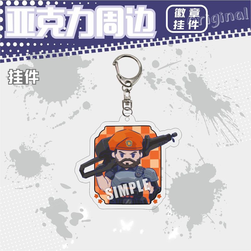 オリジナル畏れ无い契约Valorantアクリルキーホルダー贤者不死鸟レイズブリキバッジストラップ|undefined