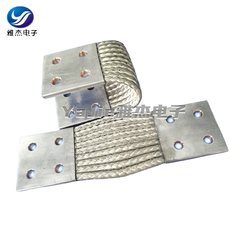 镀锡铜绞线软连接特软方形铜编织线软连接导电带变压器母线伸缩节