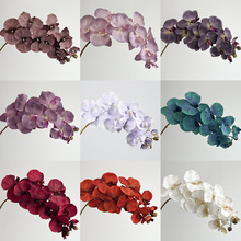 批发10头蝴蝶兰假花仿真花摆设花瓶9头7头8头5头6头一件代发