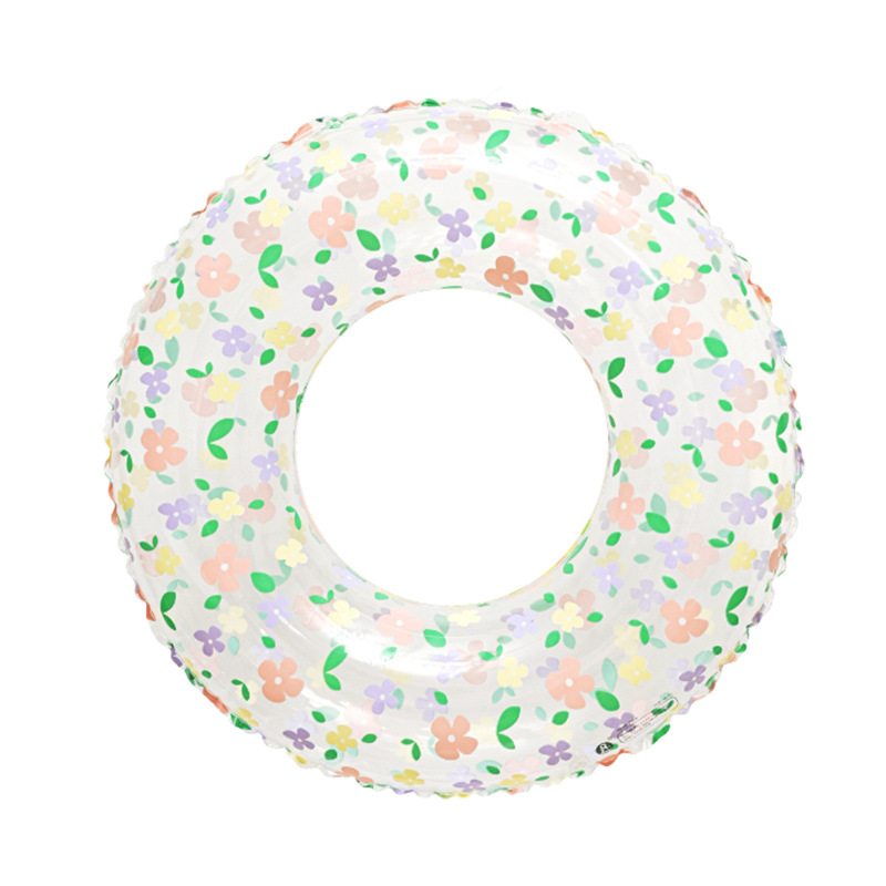 Flotador de Natación para Niños, Diseño Retro Danés a Cuadros, Color Verde Oliva, Inflable, con Soporte para Axilas