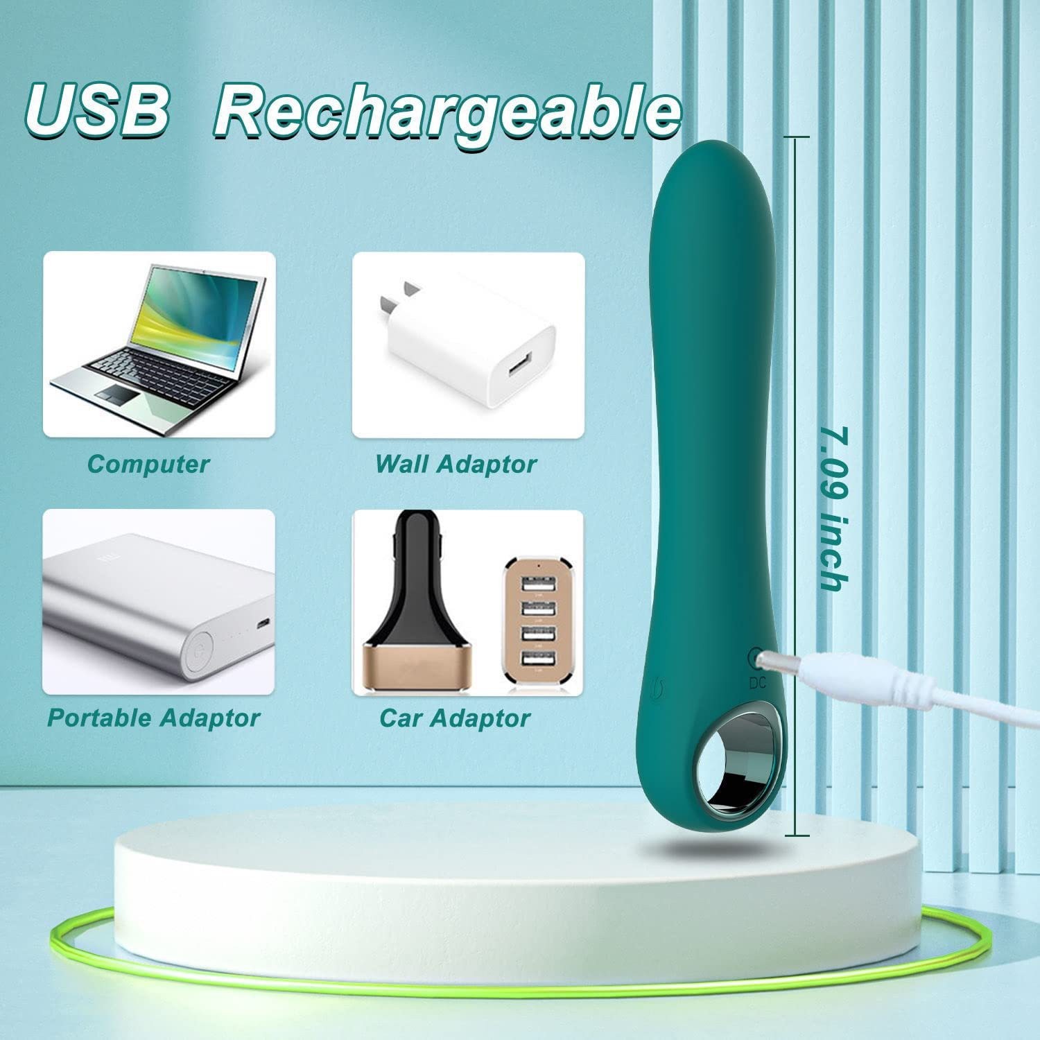 Green Water Ghost Vibrating AV Stick Hot-Selling Adult Sex Female Masturbator Couple Toys_voghion.com