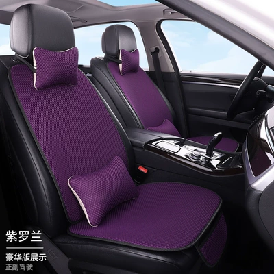 Seat cushion, seat cover | seat cushion massage net comfortable - violet-2-seats-2-backrests-2-headrests-2-waist-pillows-massage-net