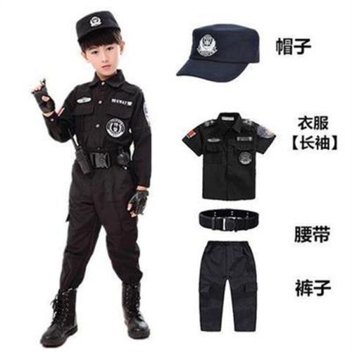 儿童小警察服套装男女童警服小特警装备特种兵军训演出服玩具套装