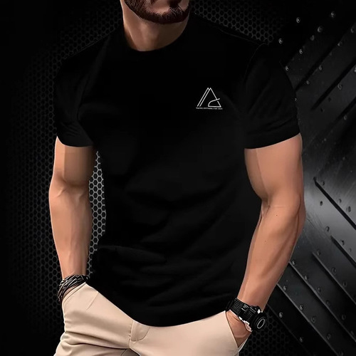 2025 Men's Round Neck Casual Stylish Simple Short Sleeve T-Shirt