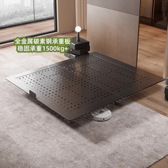碳素钢悬浮床架床侘寂风主卧室年新款无床头床现代简约儿童