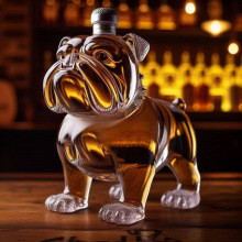 �羳 Funny French Bulldog Whiskey Bottle ��Ȥ����ʿ�ɾ�ƿ