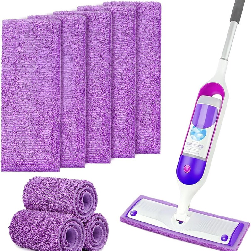 Reusable Microfiber Mop Pads, Compatible with Swiffer Powermop Reusable Microfiber Mop Pads, Compatible with Swiffer Powermop
