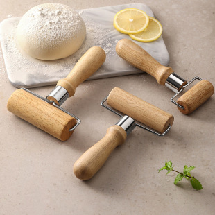 Single-head wooden flour stick kitchen coarse wooden handle rolling pin roller rolling pin labor-saving rolling pin practical baking tool