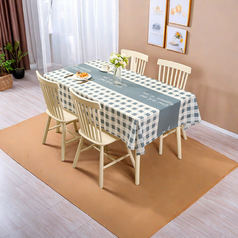 Scandinavian Waterproof No-wash High-end Home Waterproof Modern Simple Style PEVA Tablecloth Fruit Perm Waterproof and Oil-proof