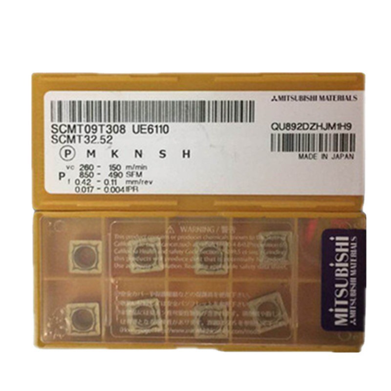 原装日本MITSUBISHI三菱90度刀粒SCMT09T308 UE6110四方车削刀片