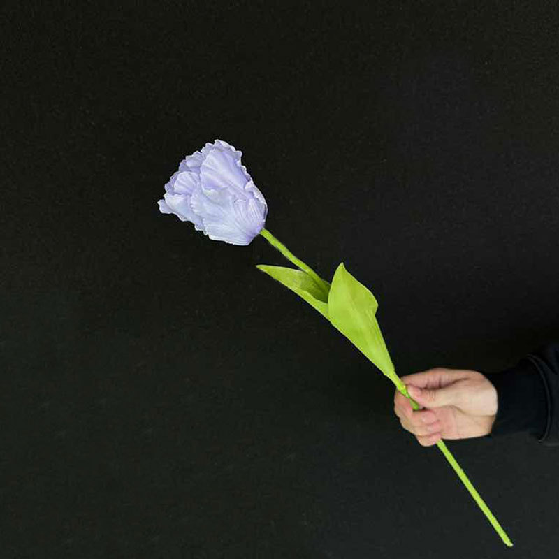 Tulipanes de loros azules y morados