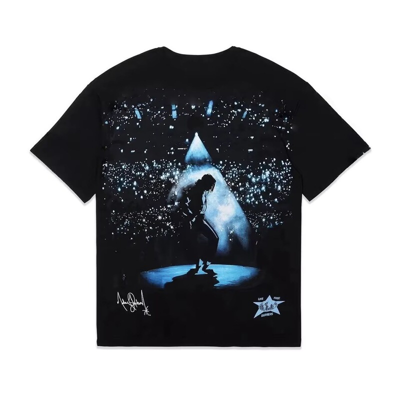【Cross-Border European Size】Summer New Style - Michael Jackson Mj New Unisex T-Shirt with Round Neck 【Cross-Border European Size】Summer New Style - Michael Jackson Mj New Unisex T-Shirt with Round Neck