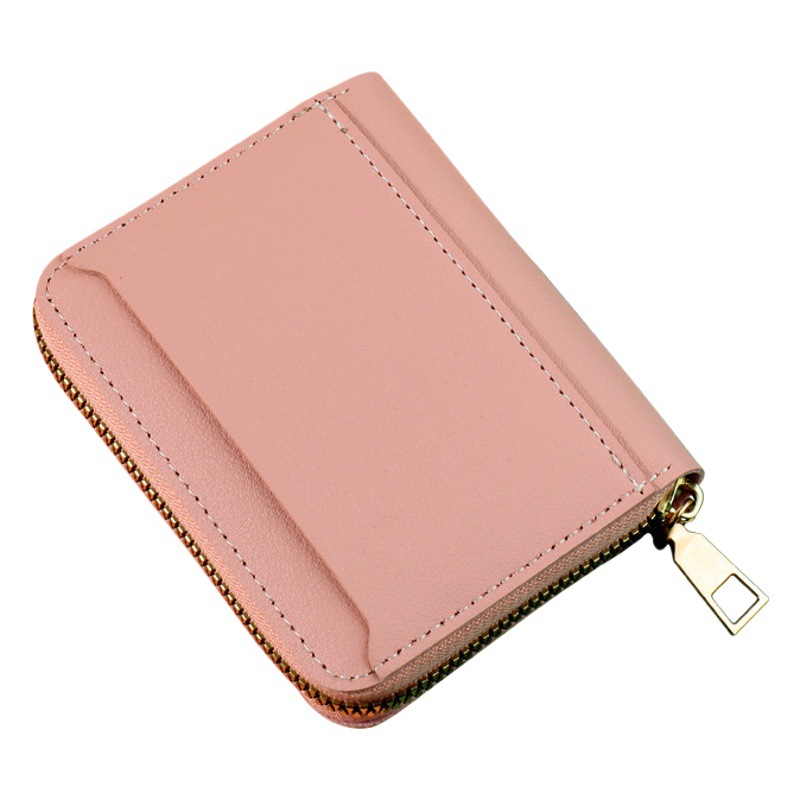 Monedero de la moneda de las mujeres con cremallera pequeña billetera simple transfronteriza e-commerce titular de la tarjeta corta en stock bolsa de moneda al por mayor fábrica