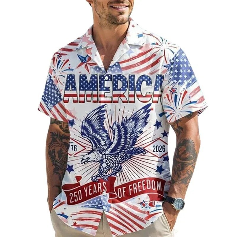 2026 Foreign Trade Hot-Selling Hawaiian Shirt 3D Digital Printing Men's Shirt Short-Sleeved Top Men's Factory Direct Sale 2026 Foreign Trade Hot-Selling Hawaiian Shirt 3D Digital Printing Men's Shirt Short-Sleeved Top Men's Factory Direct Sale