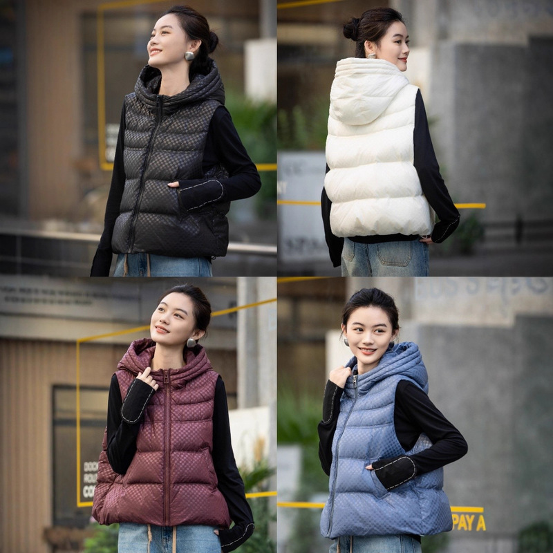 2025 Winter New down Vest High-End Boutique Fabric Versatile Style Bv