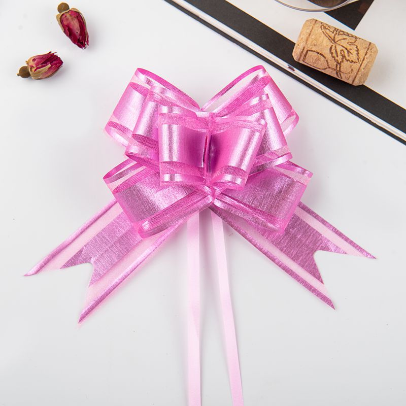 2023 nuevo 30 medio cepillado nieve hilo arco mano dibujado flor Regalo De vacaciones flor embalaje tire flor cinta