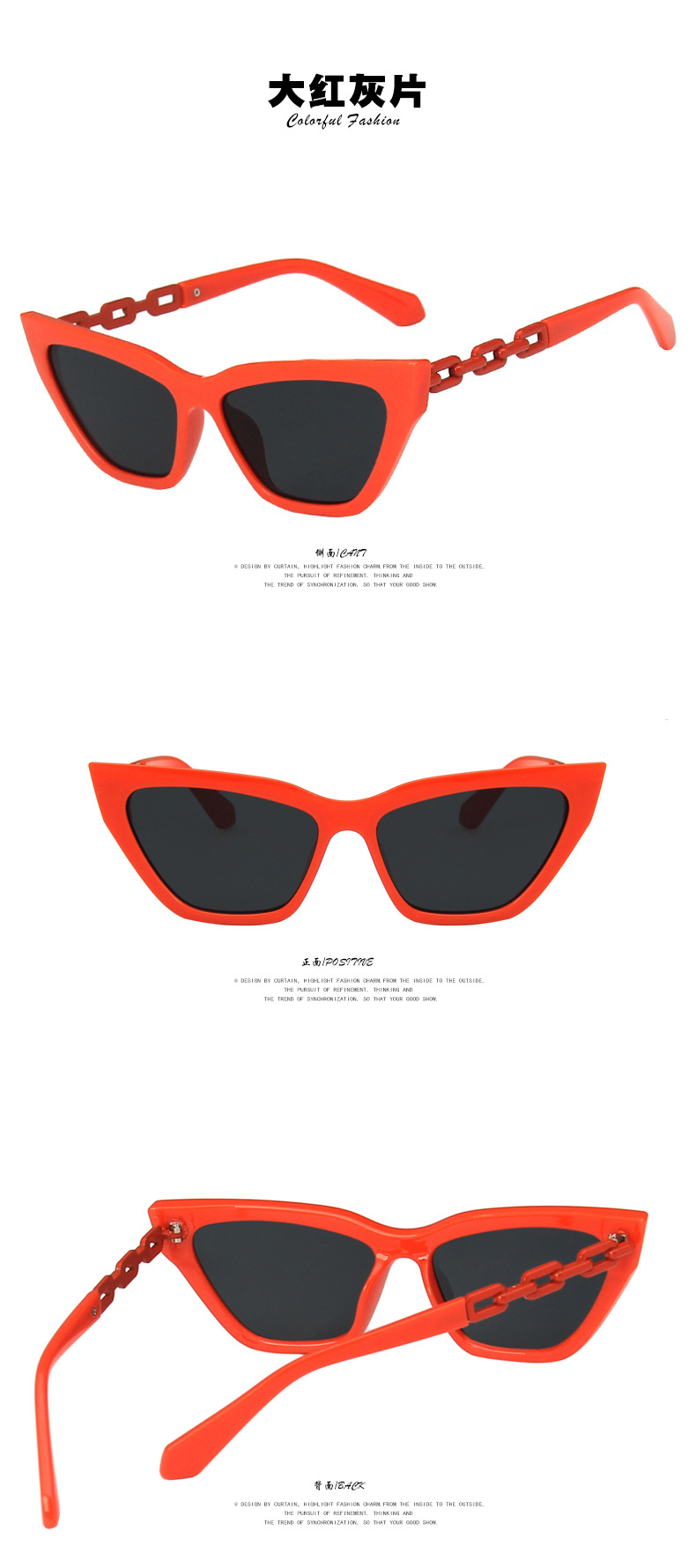 40g Weight UV400 Protection Lens Material Outdoor, Travel, Party, Fishing Occasion Women'S, Men'S, Unisex Gender Hip-Hop, Retro, Fashion, Simple Style Style Grey, White, Red, Black Color Hip-Hop Retro Fashion UV400 Protection Women's Sunglasses 2
