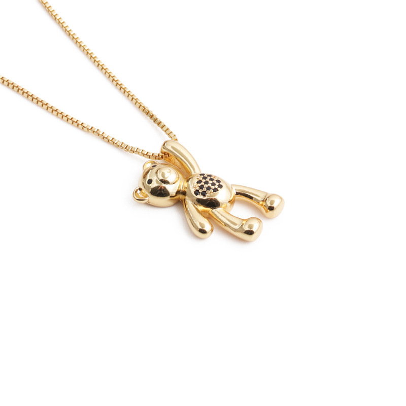 New Fashion Simple Cute Bear Pendant Necklace