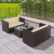户外沙发庭院露台阳台花园休闲室外藤艺藤编藤椅防晒防水组合家具