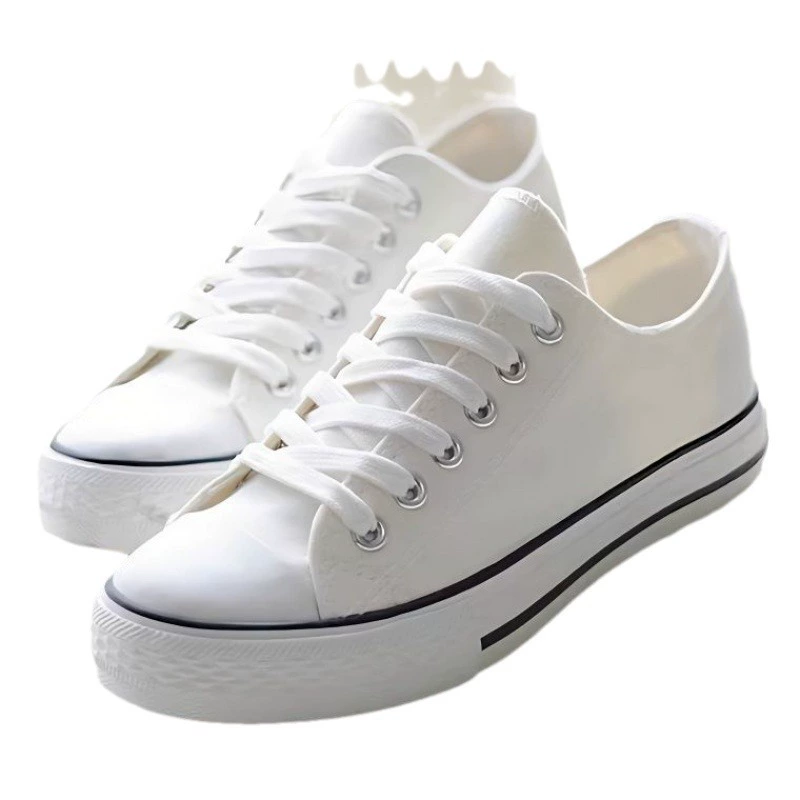 Cloth footwear, summer white shoes, universal sneakers, 2023, Korean style