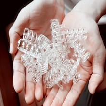 五孔活页夹装订扣卡扣胶夹可拆卸活页环塑料扣环DIY塑料夹塑料