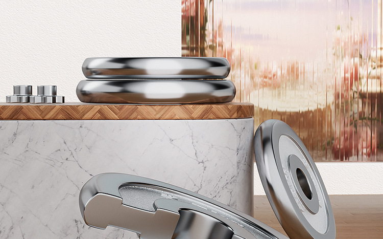 Saf Çelik Kaplama Solid Halter Ev Kullanımı Erkek Fitness Ekipmanı Barbell Seti Döküm Demiri Halter Barbell