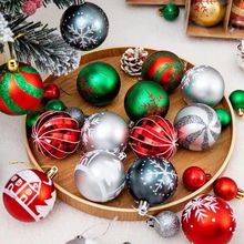 彩球圣诞装饰小挂件亮光球配件挂饰圣诞球客厅墙上房间吊顶装饰