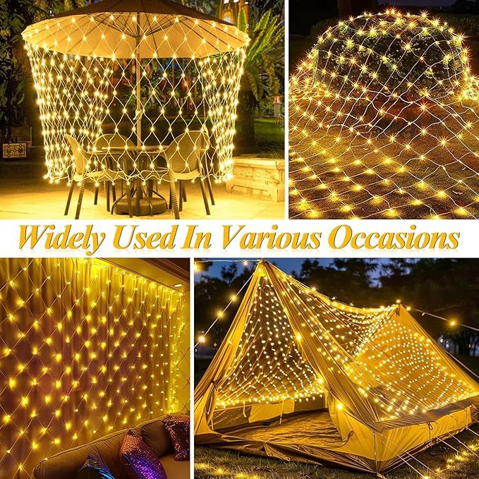 Cross-border LED net lights, solar fishing net lights, street lighting, New Year decorative lights, starry net lights, flashing lights