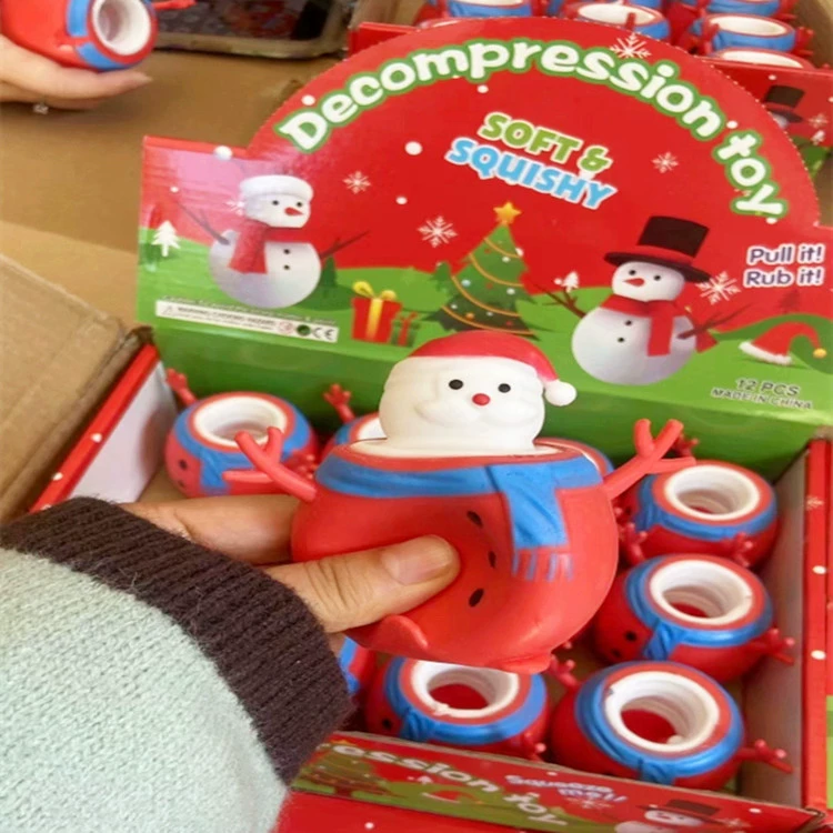 Фабрика Новый Санта-Клаус сжать щепотку музыкальное вентиляционное отверстие детский декомпрессионный артефакт Рождественский подарок игрушки оптом