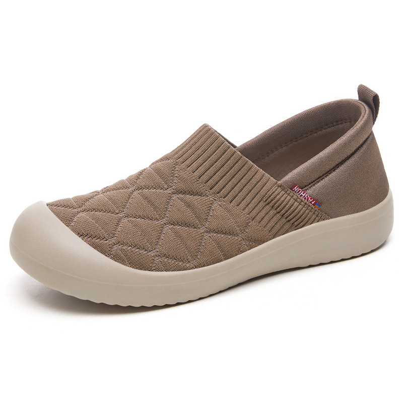 Zapatos de mujer universal primavera nuevos zapatos de tela viejos zapatos de poliuretano zapatos perezosos ligeros zapatos transpirables de mujer