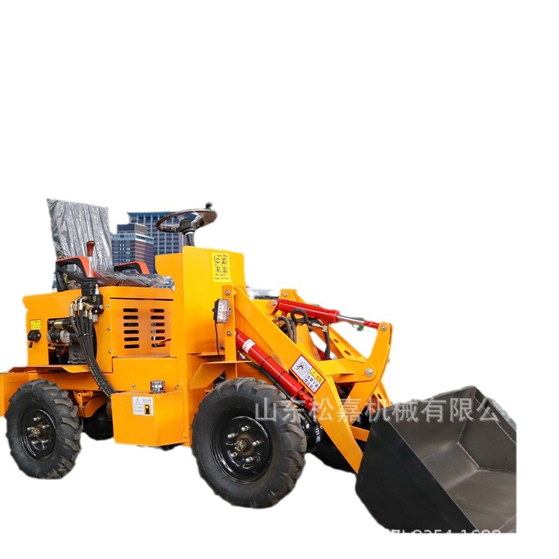 Cargador pequeño 20 agrícola de cuatro tracciones agarrar césped agarrar máquina de madera sitio de construcción multifuncional ingeniería de construcción de ruedas tipo 30 carretilla elevadora