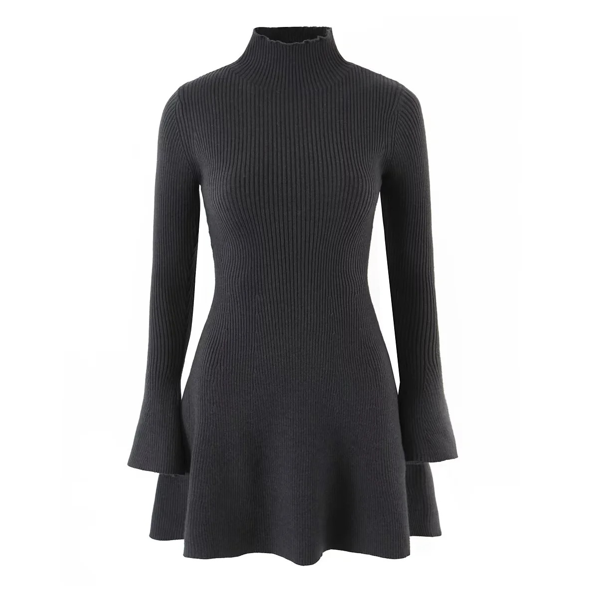 Autumn sexy knitted fitted dress