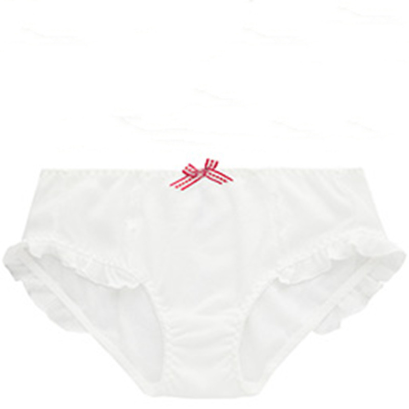 Factory wholesale Dalian Japanese waffle cotton cute flying edge women's underwear boxers M/L