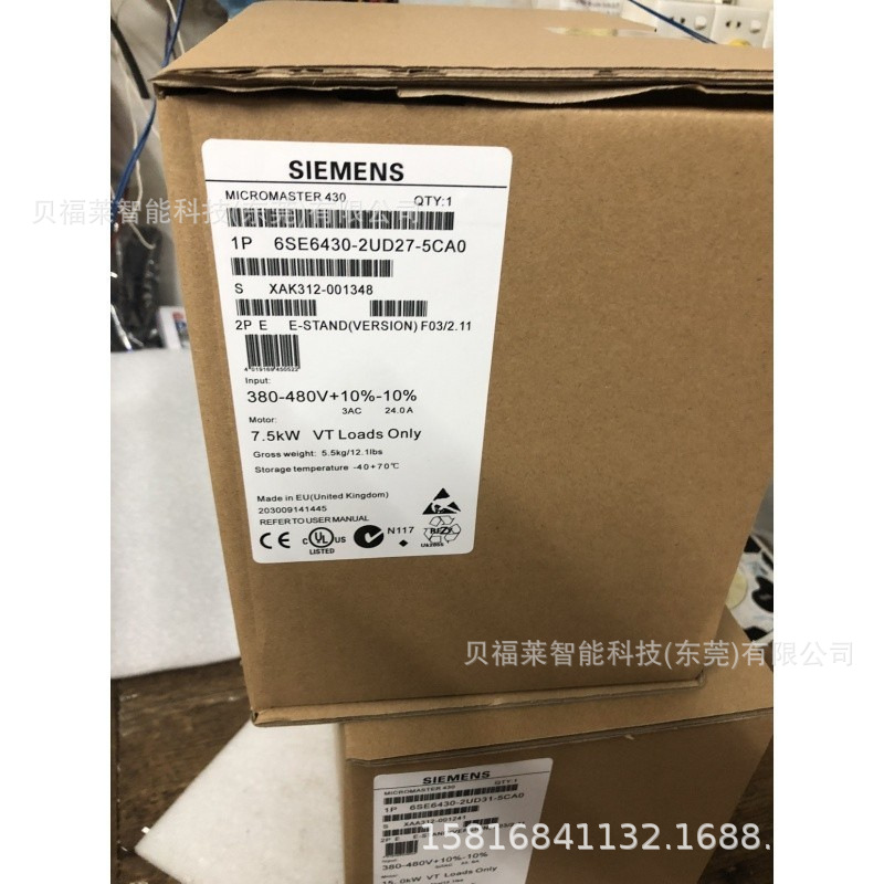 西门子6SL3210-1SE31-5UA0变频器 PM340功率模块 原装现货 议价