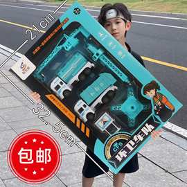 【工程消防车类】男孩汽车惯性回力车大礼盒培训机构学校地摊玩具