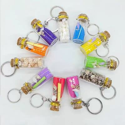 地摊旅游区创意瓶子漂流瓶挂件许愿瓶工艺品海螺贝壳海洋宝贝礼品