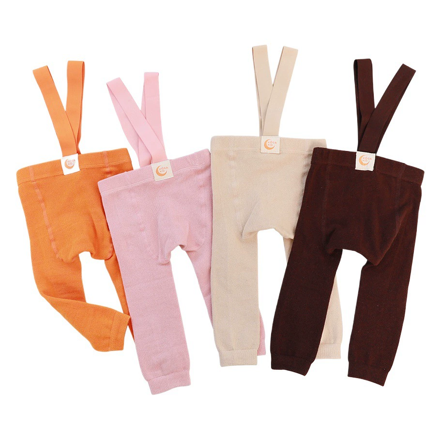 Весенние и осенние штаны для тяжелой атлетики, хлопковые детские штаны класса А, детские леггинсы для защиты живота, детские комбинезоны, детские колготки.