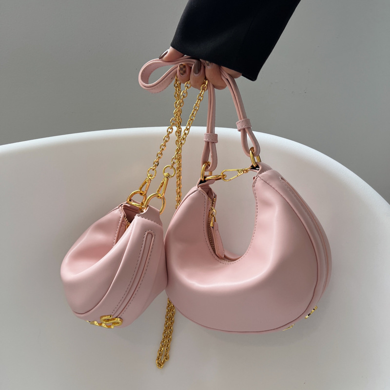 Textive Underarm Bag Half Moon Bag Women's Design Sense Bag 2024 New Style Instagram Style Summer Crescent Bag Handbag Textive Underarm Bag Half Moon Bag Women's Design Sense Bag 2024 New Style Instagram Style Summer Crescent Bag Handbag