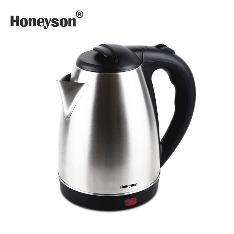 Honeyson Comercio exterior Hervidor eléctrico Hotel ABS mango 1500W 304 Acero inoxidable 1.8L gran capacidad image 6